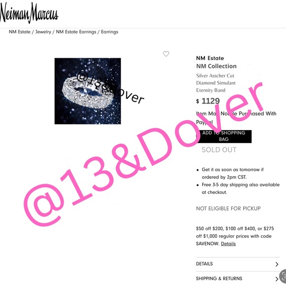 10ct Asscher Eternity Band - Picture 11 of 11